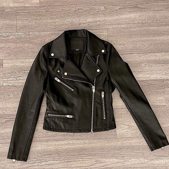 Blank NYC Jackets & Blazers - BLANKNYC Faux Leather Moto Jacket